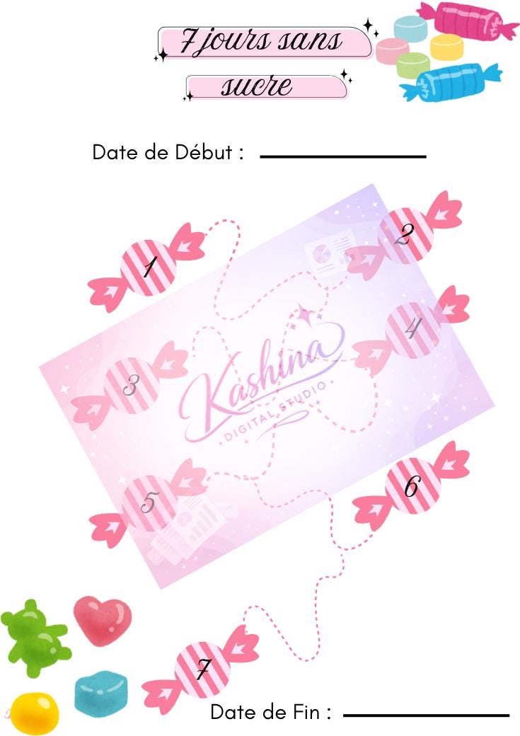Challenge sans Sucre ( 7,15,30,100 jours)
