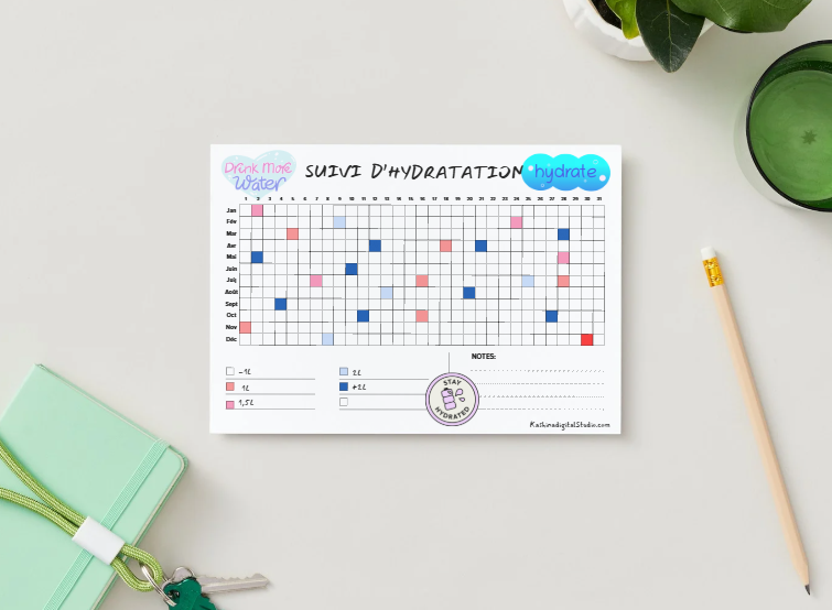 Glow Hydration – Tracker d’Hydratation