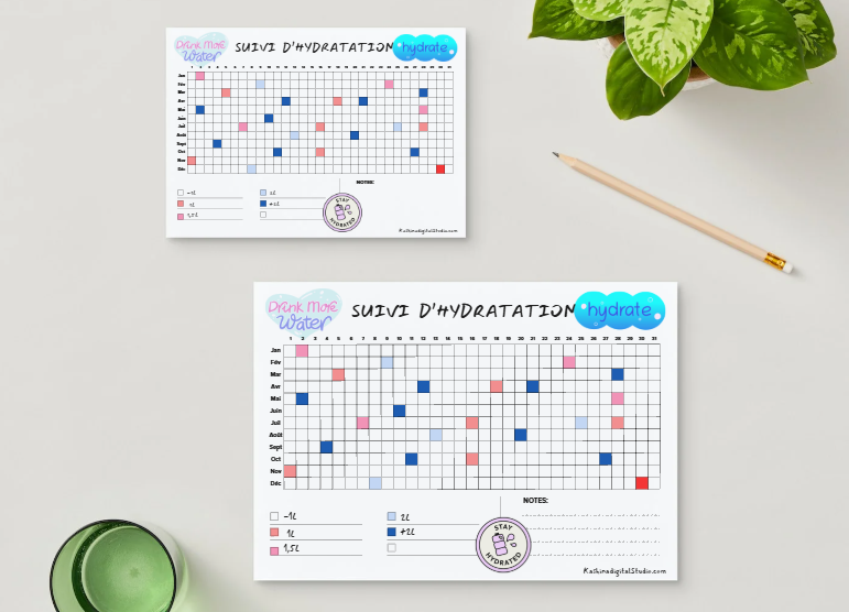 Glow Hydration – Tracker d’Hydratation